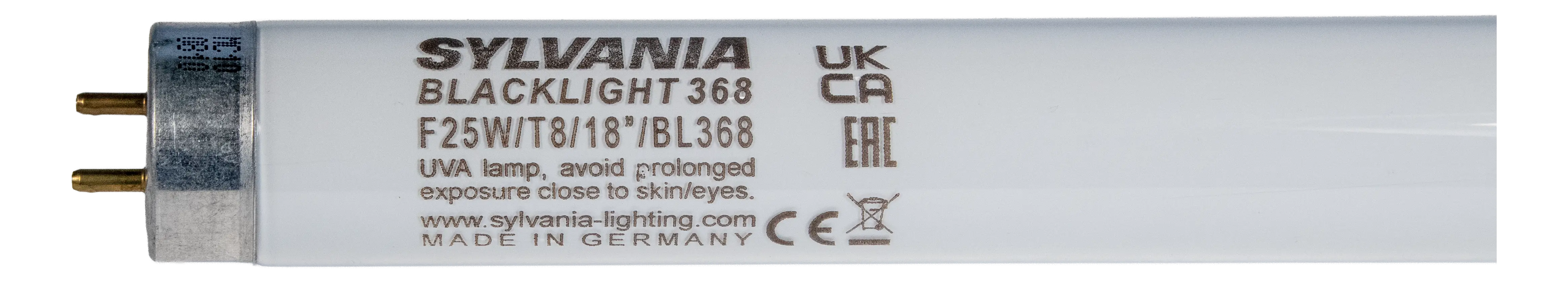 Sylvania F25W T8 BL368 UV-Röhre 25 Watt, 450 mm